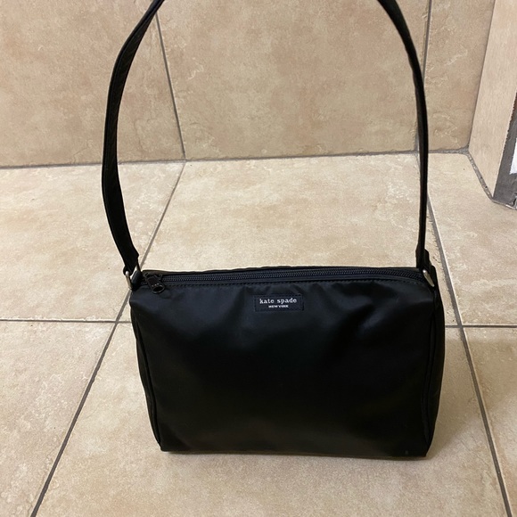 Kate Spade Black Fabric Nylon Handbag Vintage - Picture 2 of 15
